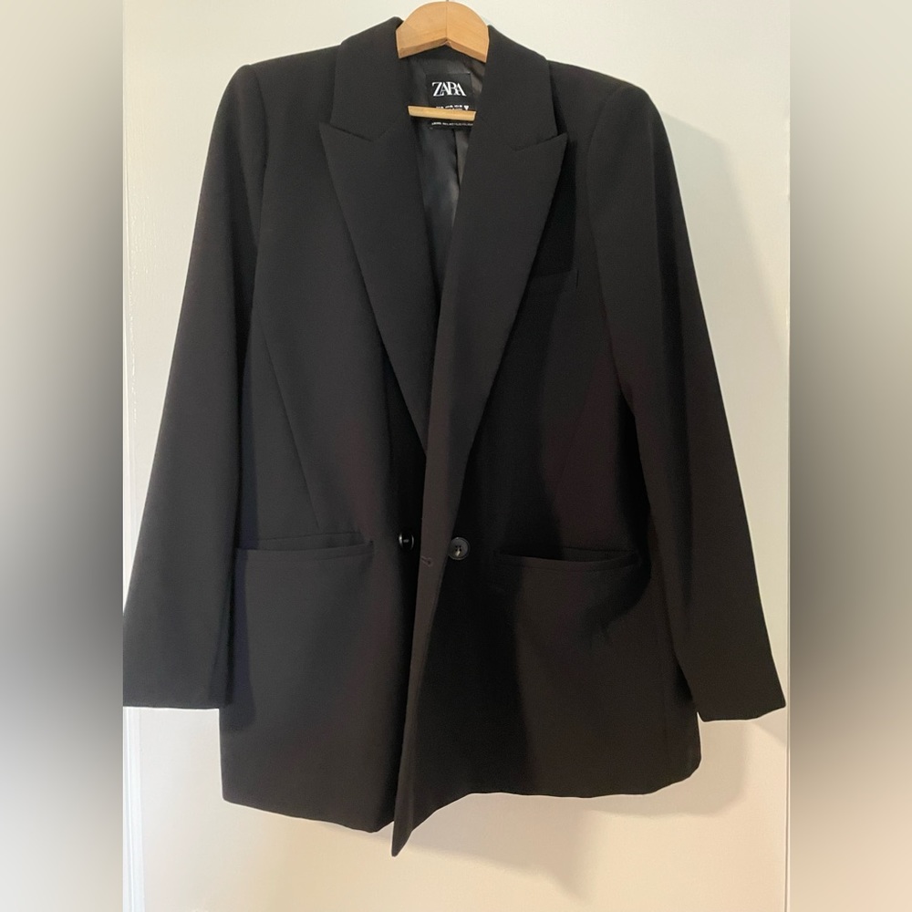Oversized Double breasted blazer coat from Zara